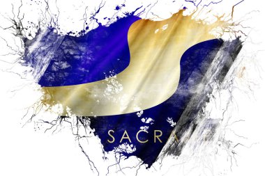 Grunge eski Sacramento bayrak