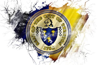 Grunge eski Trenton bayrak