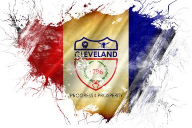 Grunge eski Cleveland bayrak