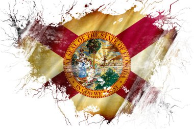 Grunge eski florida bayrak