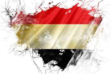 Grunge eski Yemen bayrağı
