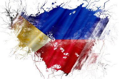 Grunge eski Filipinler bayrağı