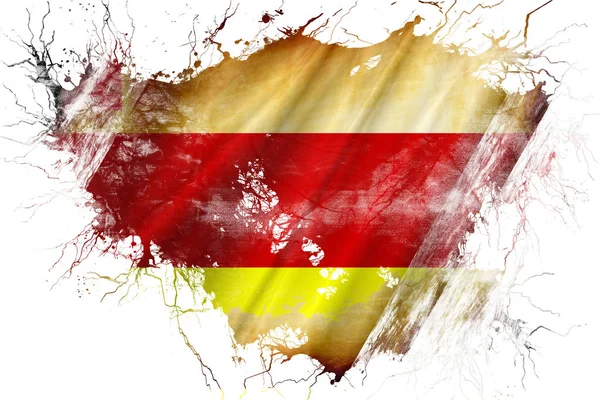 Grunge alte Santa Barbara Flagge — Stockfoto