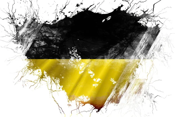 Grunge vecchia bandiera Baden Wurttemberg — Foto Stock