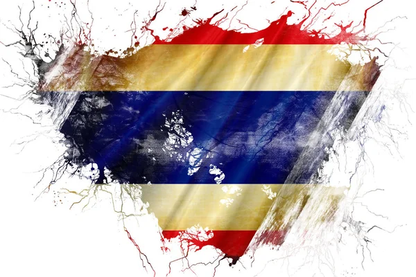 Grunge old Thailand  flag — Stock Photo, Image