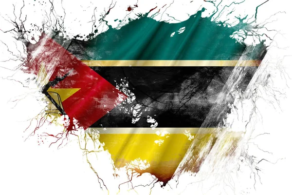Grunge old Mozambique  flag — Stock Photo, Image