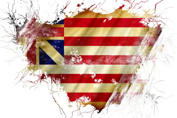 Grunge stare Grand Unii początku projekt flagi amerykańskiej — Zdjęcie stockowe