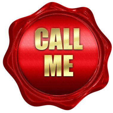 ara beni, 3d render, kırmızı mum damga metni ile