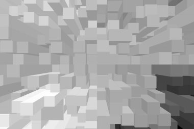 gri küp geometrik arka plan