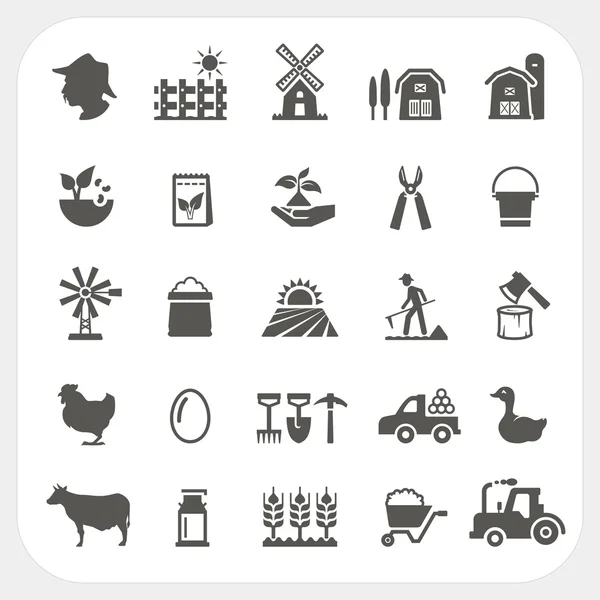 çiftlik ve tarım Icons set