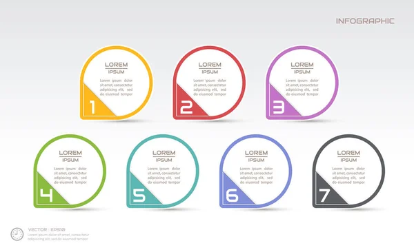 Modelo de design de infográficos, diagrama de processo, vetor eps10 illu —  Vetores de Stock