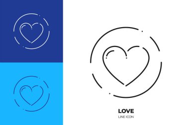 Kalp çizgisi sanat ikonu. Aşkın ana sembolü. İnce felçten yapılmış sevgililer günü fotoğrafı. Arkaplanda izole.