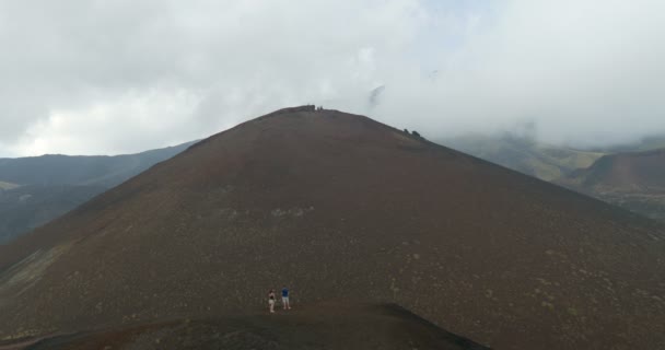 Этна-Боковой кратер — стоковое видео