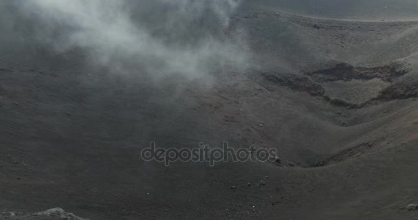 Etna boční kráter — Stock video