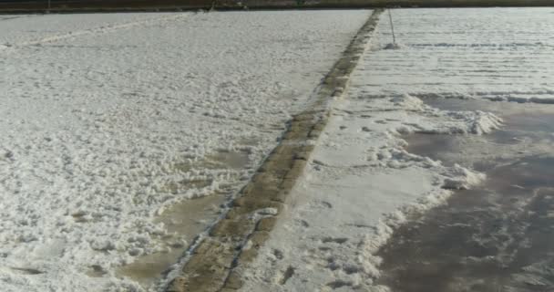 Tanques de moinhos de salinas de Trapani — Vídeo de Stock