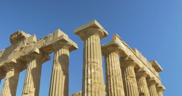 Selinunte Greek Temple Sicily — Stock Video