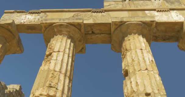 Selinunte templo grego Sicília — Vídeo de Stock