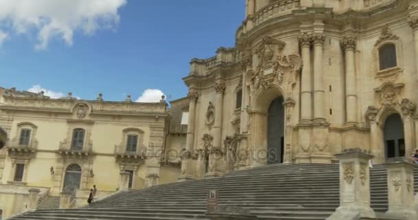 Barocke Kathedrale von Noto, — Stockvideo