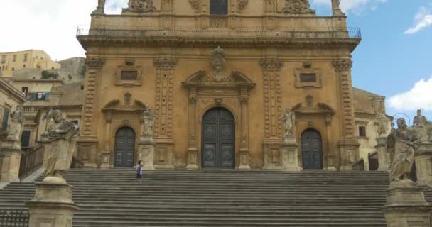 Μπαρόκ καθεδρικό ναό του Noto, — Αρχείο Βίντεο