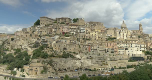 Ragusa stadsbilden i Italien — Stockvideo