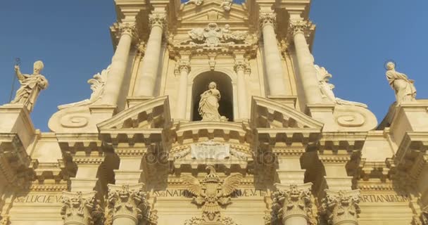 Syracuse İtalya katedral — Stok video