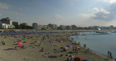 Sandy beach İtalya Adriyatik kıyısında 