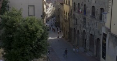 Corso Italia Sokağı. Arezzo, Toskana (İtalya) 