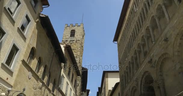 Calle Corso Italia Arezzo Toscana Italia — Vídeo de stock