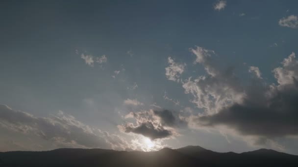 6K Mountain Cloud Sunset Timelapse — Αρχείο Βίντεο