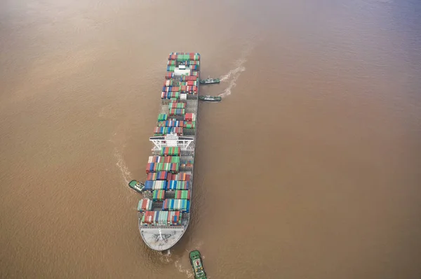 Čína Shangyangshan Port Container Port — Stock fotografie
