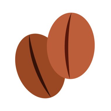 Tahıl, kavrulmuş kahve ikonu. Beyaz arkaplanda vektör.