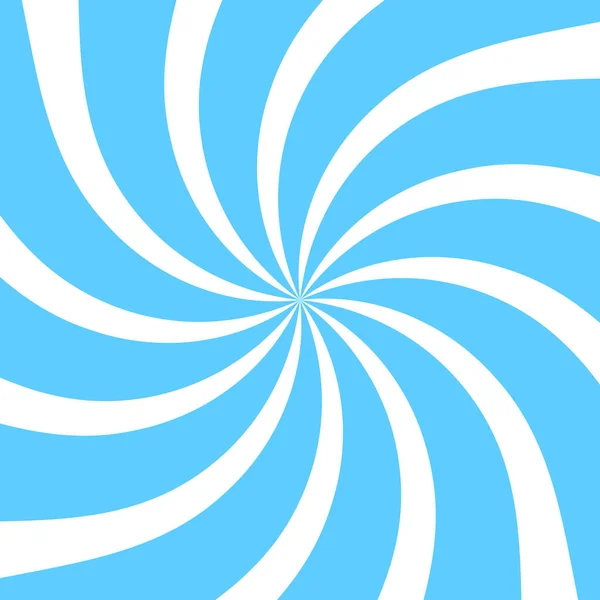 Resumen espiral azul remolino patrón de ilusión óptica radial. Fondo hipnótico a rayas. Ilustración vectorial — Vector de stock