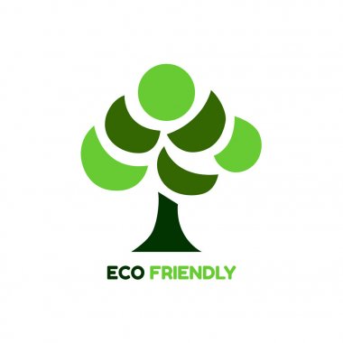 yaprak ağaç çiçek Eko Dostu logo simge simge vektör tasarım tasarlamak