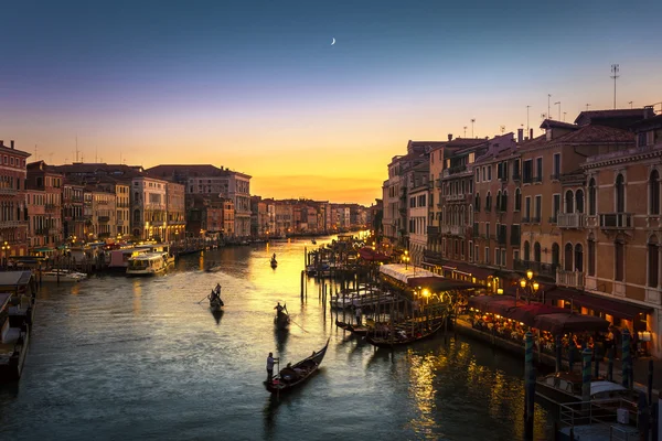 Grand Canal von der Rialto-Brücke, Venedig Stockbild