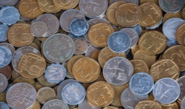 İsrail ve 1960-1980 Jaffa (İsrail) bit pazarı, diğer paralar. Portre.