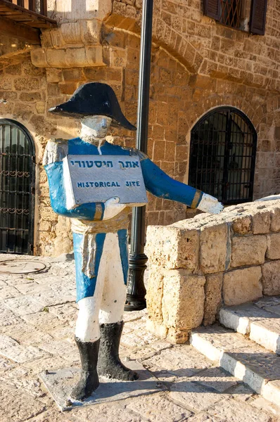 Tel Aviv Yafo Israël Februari 2014 Napoleon Standbeeld Gastvrije Toeristische — Stockfoto