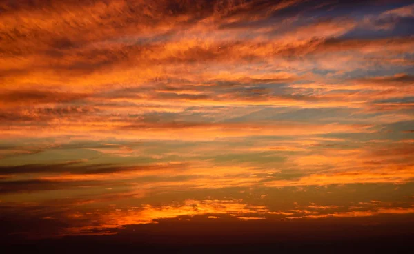 Ogniste Niebo Zachodzie Słońca — Zdjęcie stockowe