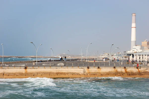 Porto Tel Aviv Área Recreativa Comercial Popular Para Moradores Turistas — Fotografia de Stock