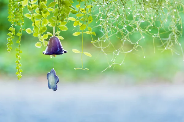 Çevre doğa / yeşil ve mavi soyut arka plan defocused — Stok fotoğraf