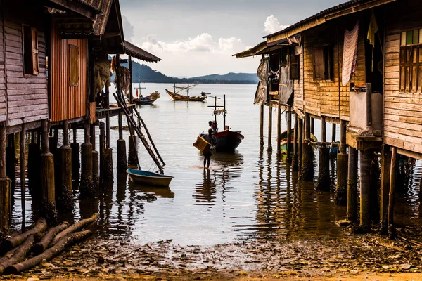 Rybářská vesnice, Prachuap Khiri Khan, Thajsko — Stock fotografie