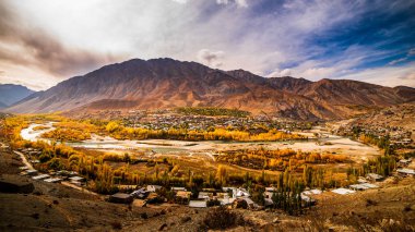 Güzel manzara, Kargil şehri, Leh, Hindistan