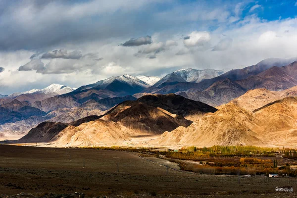 Leh Est Une Ville État Indien Jammu Cachemire Dans District — Photo