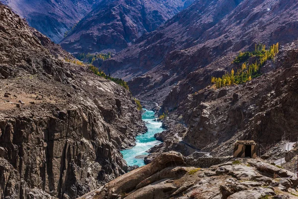 Vista Cordilheira Ladakh Montanhas Leh Índia — Fotografia de Stock