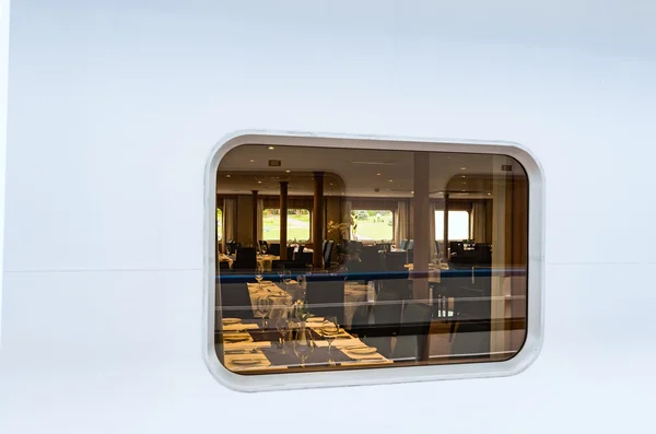 Restaurant view window — Stock Photo, Image