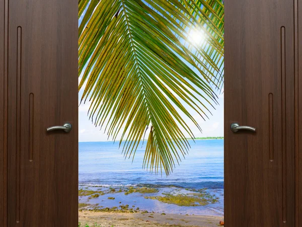 ドア開いているパーム ビーチ — ストック写真