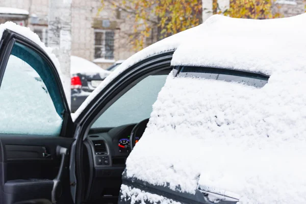Tunes snö bilar — Stockfoto