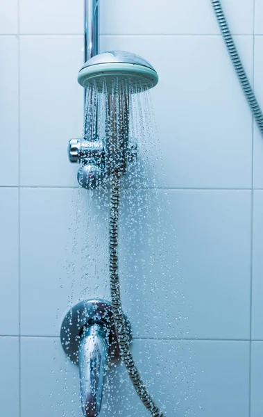 Shower in a bathroom — Stock Photo, Image