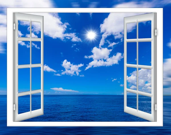 Ocean view ablak — Stock Fotó