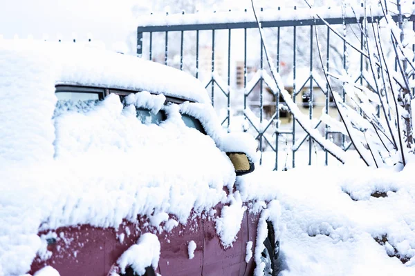 Tunes snow cars — Stock Photo, Image