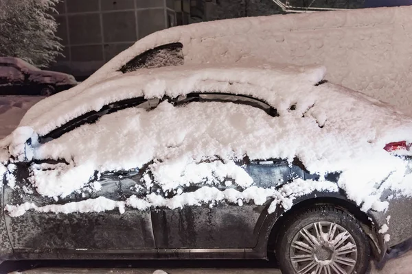 Tunes snow cars — Stock Photo, Image